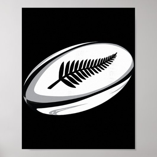 Nieuw-Zeelandse Rugby Jersey Poster (Voorkant)