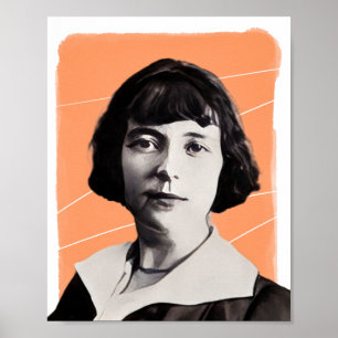 Nieuw-Zeelandse schrijfster Katherine Mansfield il Poster