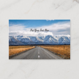 Nieuw-Zeelandse snelweg | Rechtsweg over lange afs Visitekaartje