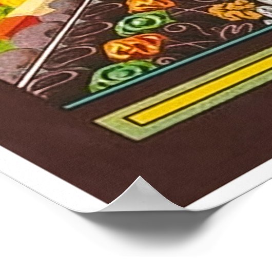 Nieuw-Zeelandse snoepprint Poster (Hoek)