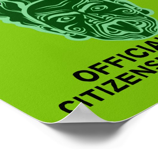 Nieuw-Zeelandse staatsburgerschap | Nieuwe burger  Poster (Hoek)