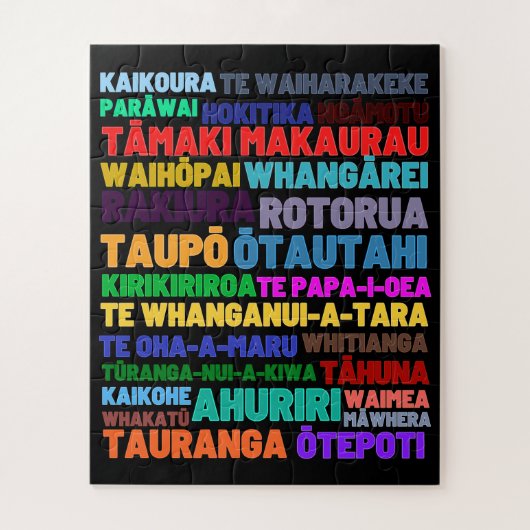 Nieuw-Zeelandse steden, steden en plaatsen puzzels (Verticaal)