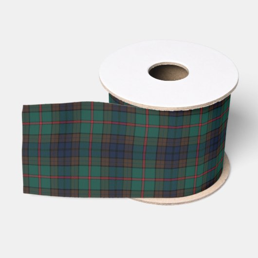 Nieuw-Zeelandse Tartan Plaid Pattern Grosgrain Lint (Spoel)