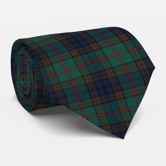 Nieuw-Zeelandse Tartan Plaid Pattern Stropdas (Opgerold)