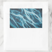 Nieuw-Zeelandse topografie van boven Rechthoekige Sticker (Tas)