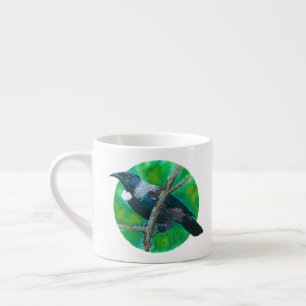 Nieuw-Zeelandse Tui - Schilderen in acryl Espresso Kop