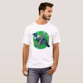 Nieuw-Zeelandse Tui - Schilderen in acryl T-shirt (Voorkant volledig)