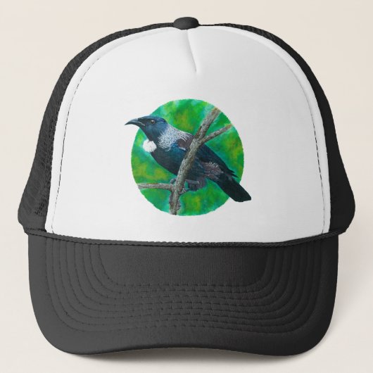 Nieuw-Zeelandse Tui - Schilderen in acryl Trucker Pet (Voorkant)
