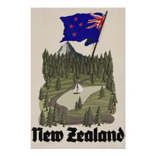 Nieuw-Zeelandse vintage reisposter Perfect Poster