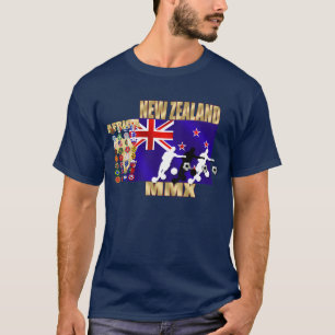 Nieuw-Zeelandse vlag 32 gekwalificeerde landen T-shirt