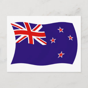 Nieuw-Zeelandse Vlag Ansichtkaart Briefkaart