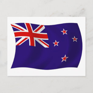 Nieuw-Zeelandse Vlag Ansichtkaart Briefkaart