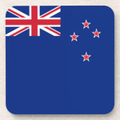 Nieuw-Zeelandse vlag Bier Onderzetter (Voorkant)