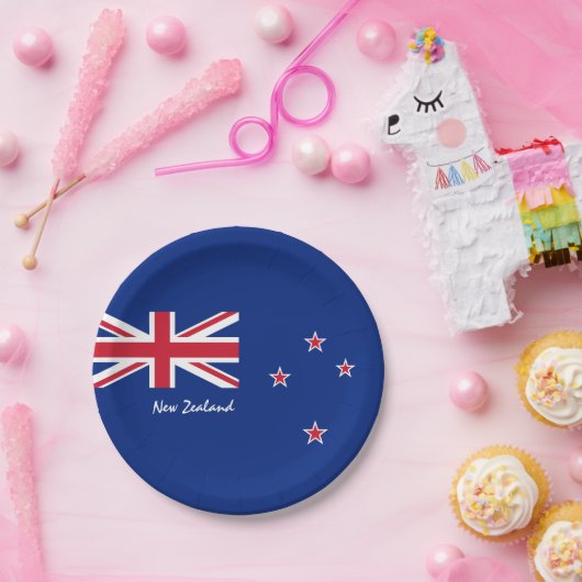Nieuw-Zeelandse vlag borden, feest, verjaardag / s Papieren Bordje (Feest)