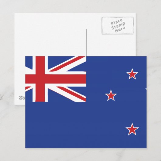 Nieuw-Zeelandse vlag Briefkaart (Voorkant / Achterkant)