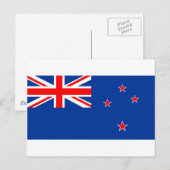 Nieuw-Zeelandse vlag Briefkaart (Voorkant / Achterkant)
