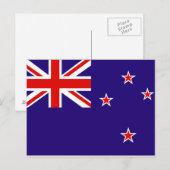 Nieuw-Zeelandse vlag Briefkaart (Voorkant / Achterkant)