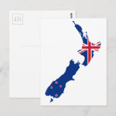 Nieuw-Zeelandse vlag Briefkaart (Voorkant / Achterkant)