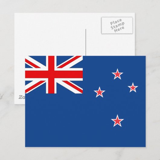 Nieuw-Zeelandse vlag Briefkaart (Voorkant / Achterkant)
