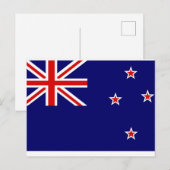 Nieuw-Zeelandse vlag Briefkaart (Voorkant / Achterkant)