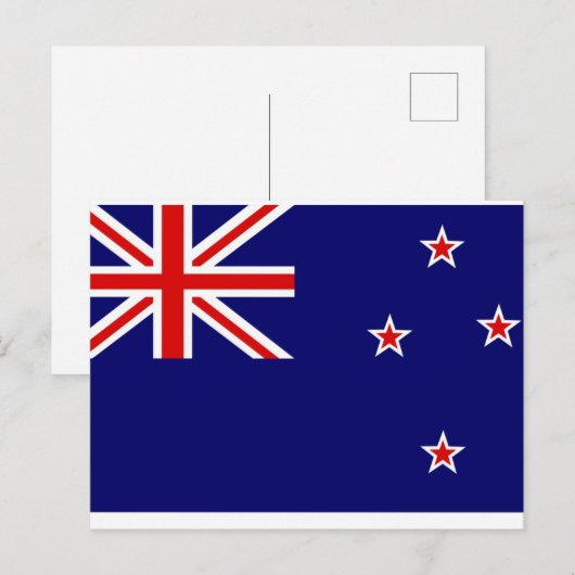 Nieuw-Zeelandse vlag Briefkaart (Voorkant / Achterkant)