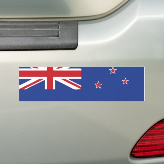Nieuw-Zeelandse vlag Bumpersticker (Op auto)