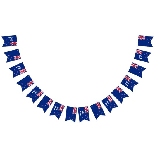 Nieuw-Zeelandse vlag en Kia Ora Party Banner/Weddi Vlaggetjes (Alle)