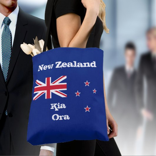 Nieuw-Zeelandse vlag en mode Kia Ora/Nieuw-Zeeland Tote Bag
