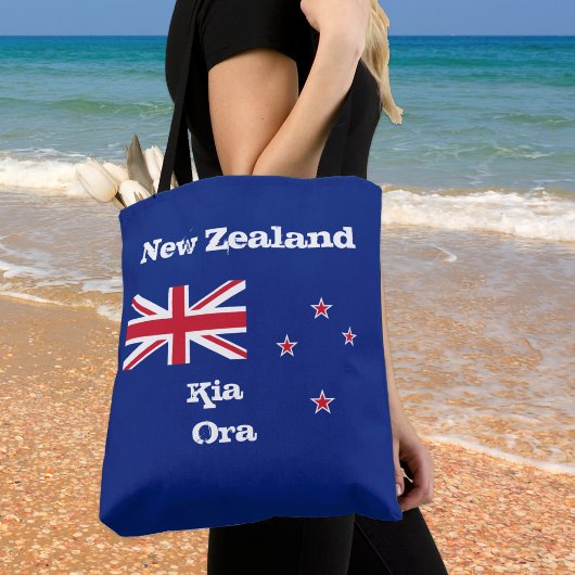 Nieuw-Zeelandse vlag en mode Kia Ora/Nieuw-Zeeland Tote Bag