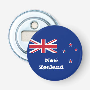 Nieuw-Zeelandse vlag en Nieuw-Zeeland, partij Kiwi Button Flesopener