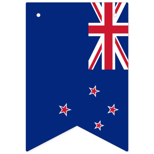 Nieuw-Zeelandse vlag en partij-Zeelandse banner/br Vlaggetjes (Eerste vlag)