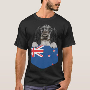 Nieuw-Zeelandse vlag Engelse Cocker Spaniel Hond i T-shirt