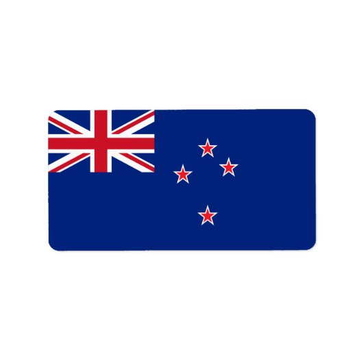Nieuw-Zeelandse vlag Etiket (Voorkant)