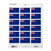 Nieuw-Zeelandse vlag Etiket (Full Sheet)