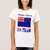 Nieuw-Zeelandse vlag gepersonaliseerd T-shirt (Voorkant)