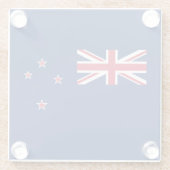 Nieuw-Zeelandse vlag Glazen Onderzetter (Achterkant)