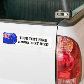 Nieuw-Zeelandse vlag glimlachen Bumpersticker (Op Truck)