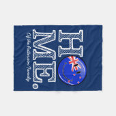 Nieuw-Zeelandse vlag glimlachen | Huishoudelijke o Fleece Deken (Voorkant (Horizontaal))