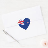 Nieuw-Zeelandse vlag Hart Sticker (Envelop)