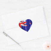 Nieuw-Zeelandse vlag Hart Sticker (Envelop)