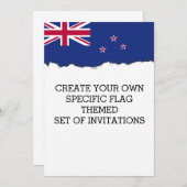 Nieuw-Zeelandse vlag Kaart (Voorkant / Achterkant)