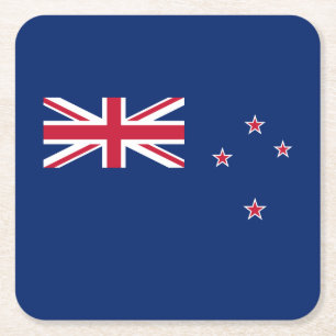 Nieuw-Zeelandse vlag Kartonnen Onderzetters