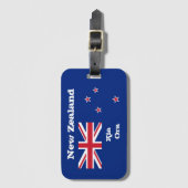 Nieuw-Zeelandse vlag & Kia Ora bagage / Nieuw-Zeel Bagagelabel (Voorkant (verticaal))