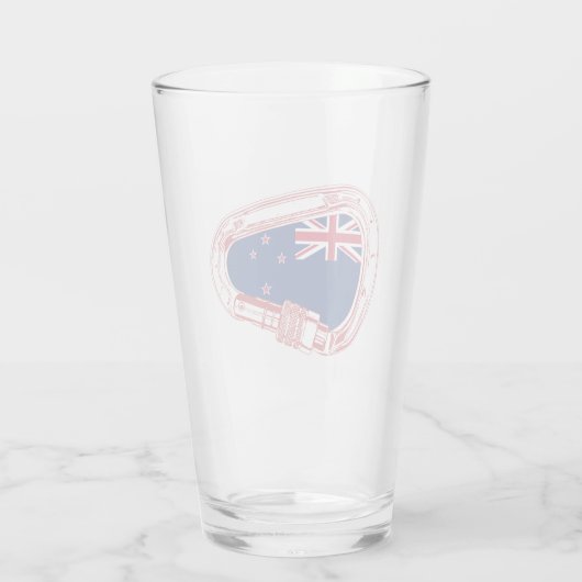 Nieuw-Zeelandse vlag klimmer Carabiner Glas (Achterkant)