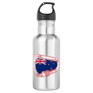 Nieuw-Zeelandse vlag klimmer Carabiner Waterfles