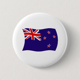 Nieuw-Zeelandse Vlag Knop Ronde Button 5,7 Cm