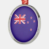 Nieuw-Zeelandse vlag Metalen Ornament (Links)