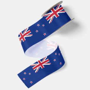 Nieuw-Zeelandse vlag & Nieuw-Zeeland reizen, vakan Satijnen Lint