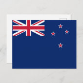 Nieuw-Zeelandse vlag (NZ) Briefkaart (Voorkant / Achterkant)