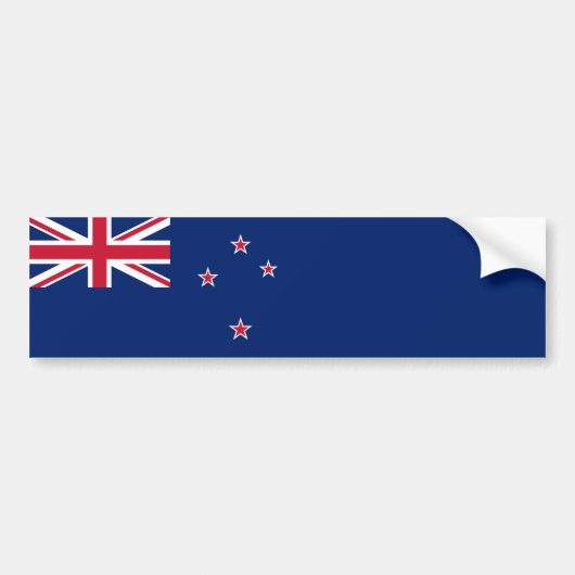 Nieuw-Zeelandse vlag (NZ) Bumpersticker (Voorkant)